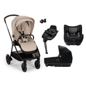 Nuna TRIV next + CARI next Generation Travel System - Biscotti